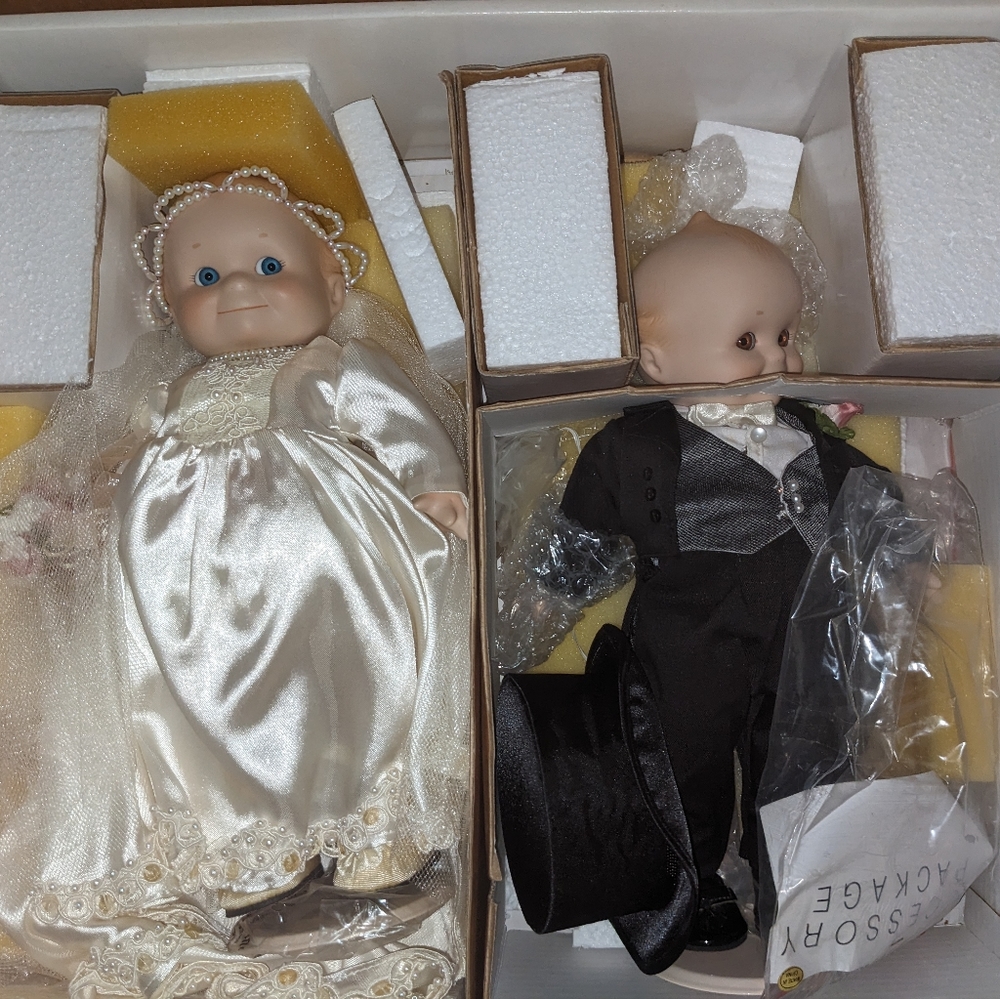 Kewpie Bride and Groom